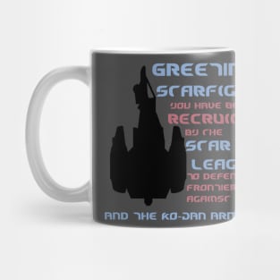 Greetings, Starfighter! Mug